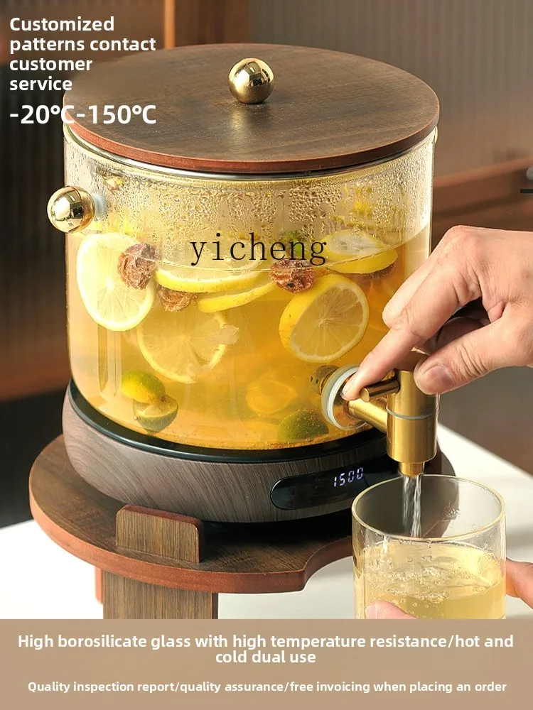 

XL health care large-capacity thermal insulation heating glass kettle with faucet medicine pot electric furnace