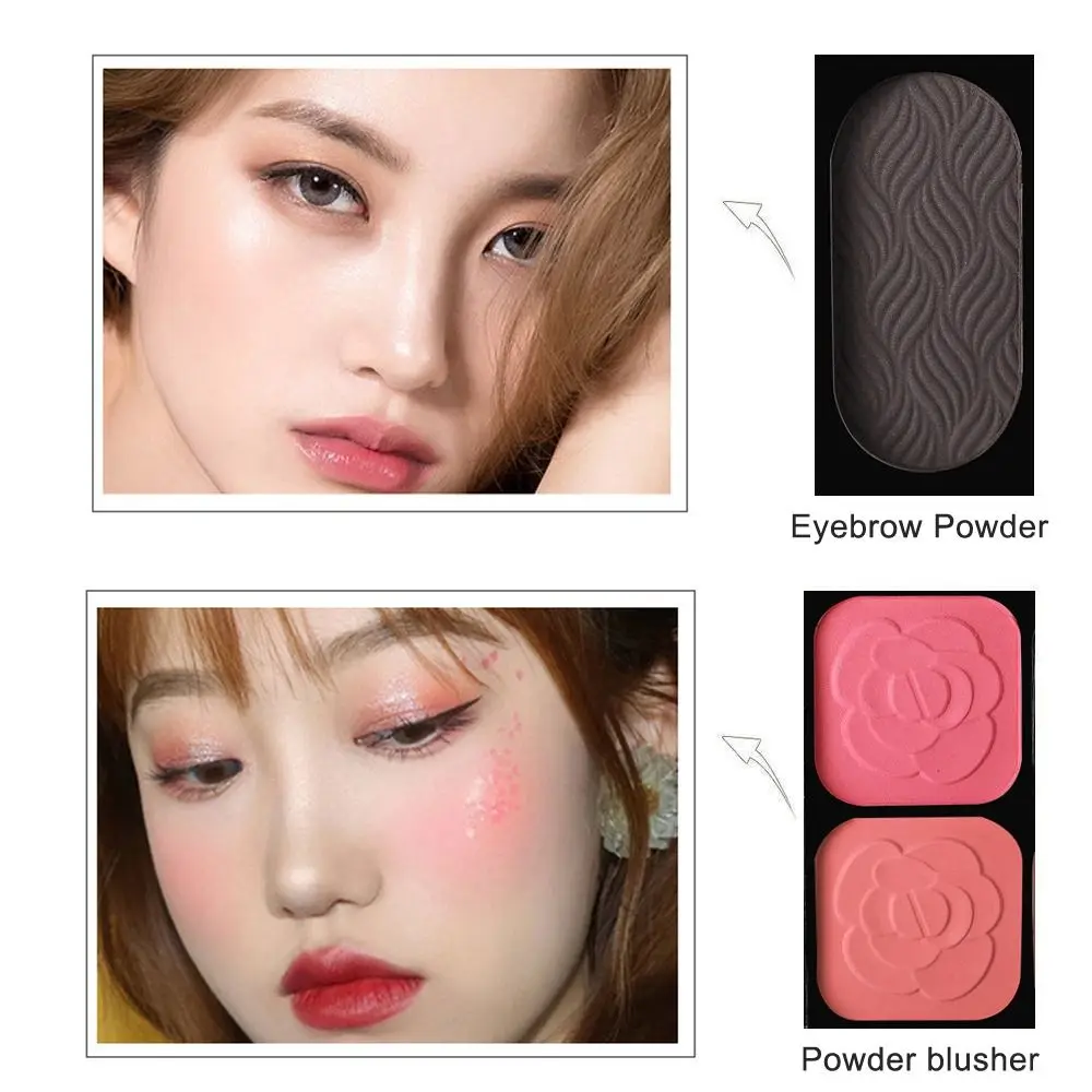 Moda mate 33 colores placa de sombra de ojos lápiz labial rubor paleta de sombra de ojos conjunto brillo cosméticos polvo para principiantes