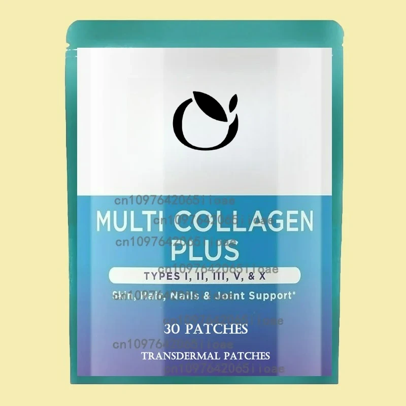 30 cerotti Collagen Plus Cerotti transdermici Integratori di collagene per supportare capelli, pelle, unghie e articolazioni