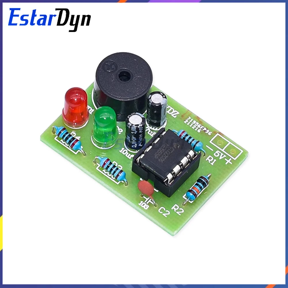 NE555 أستابل متعددة الهزاز عدة NE555P دائرة إلكترونية غير مستقرة لتقوم بها بنفسك عدة ضوء فلاش مزدوج #4