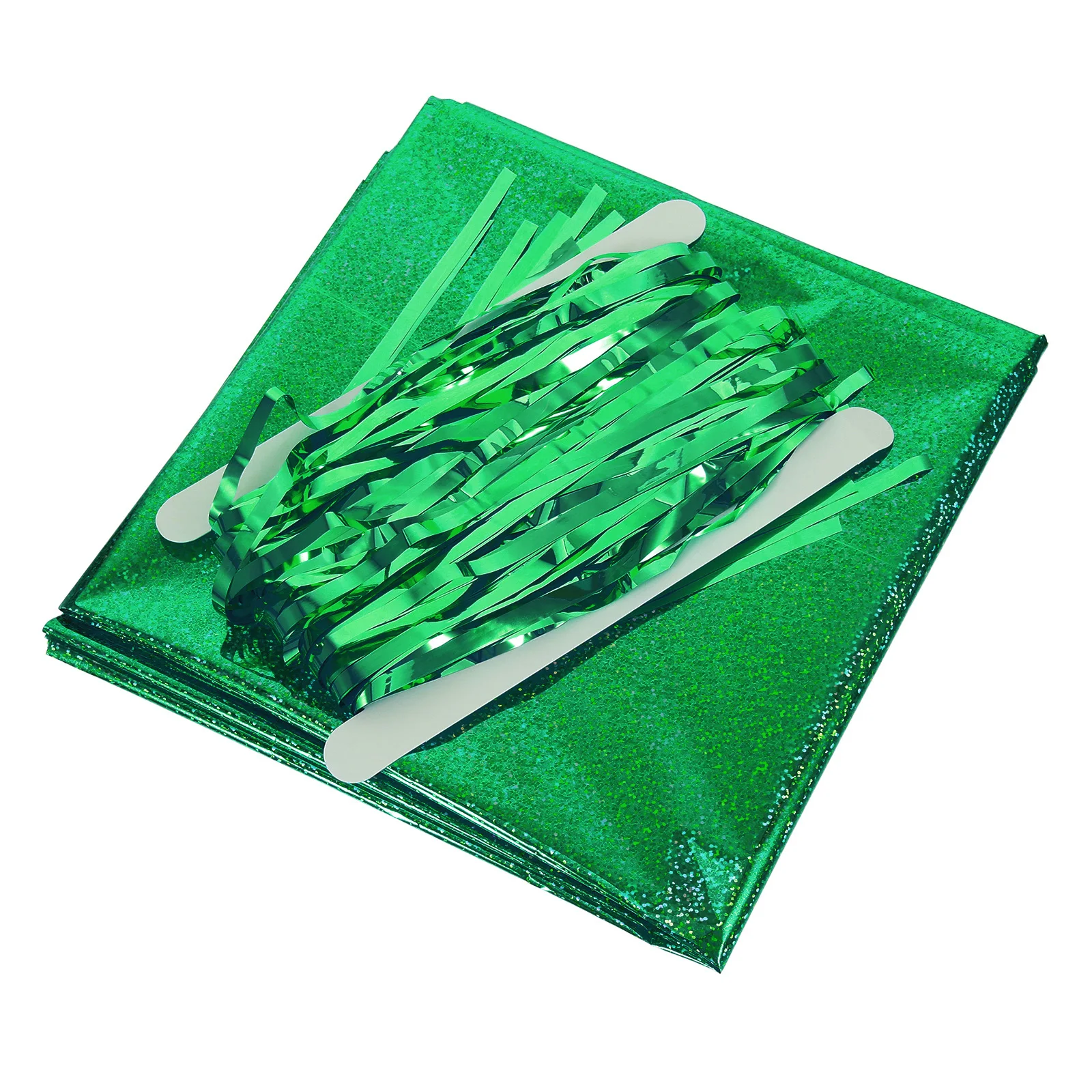 

Bad Witch Party Decorations Backdrop Rain Fringe Tablecloth Set Halloween Birthday Event Decor Sequin Floral Holographic Glitter