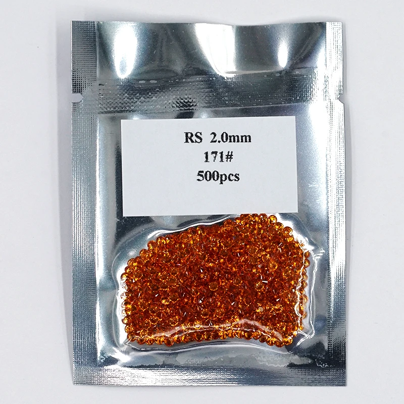 500pcs  0.8-3.0mm Round Cut Loose Nano Gems For Jewelry Wax Setting High Temperature