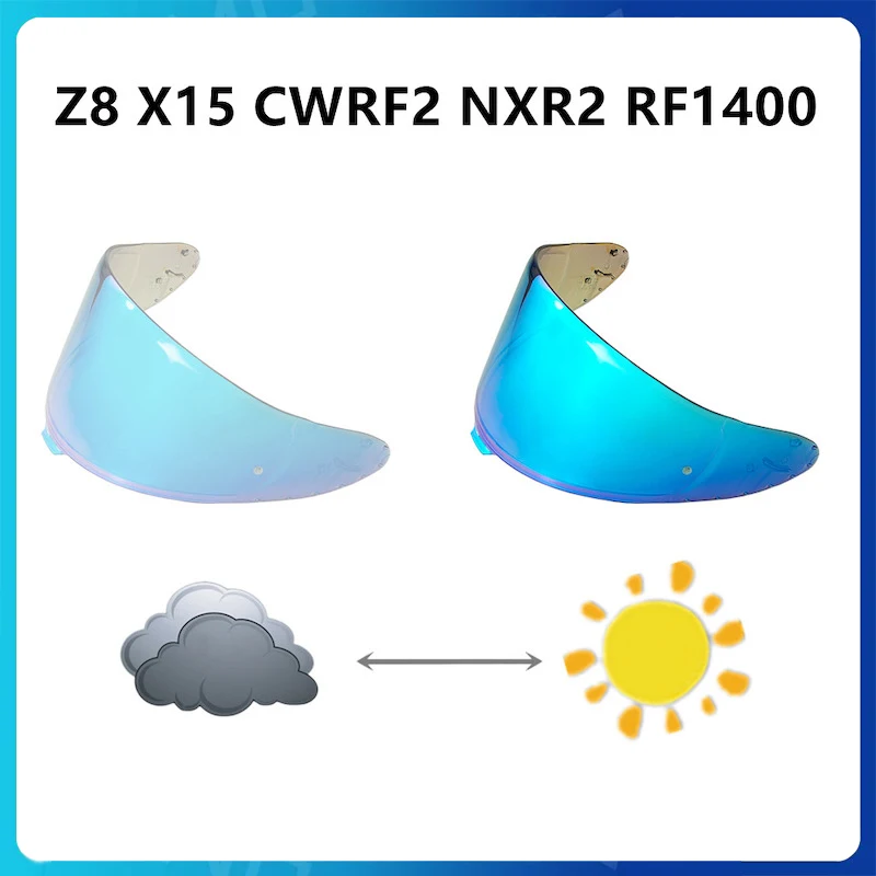 

Фотохромные линзы для мотоциклетных шлемов SHOEI Z8 RF1400 X15 NXR2 CWR-F2, сменные визоры, защита от УФ-излучения, пыле- и ветрозащита