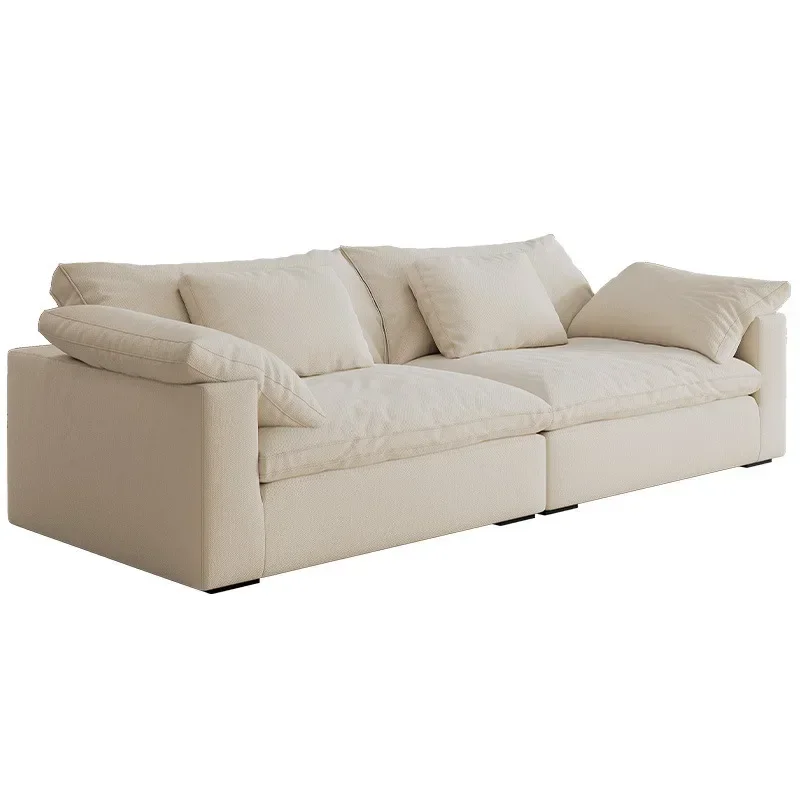 

Cloud sofa designer cream wabi wind down modern simple small apartment living room fabric sofa