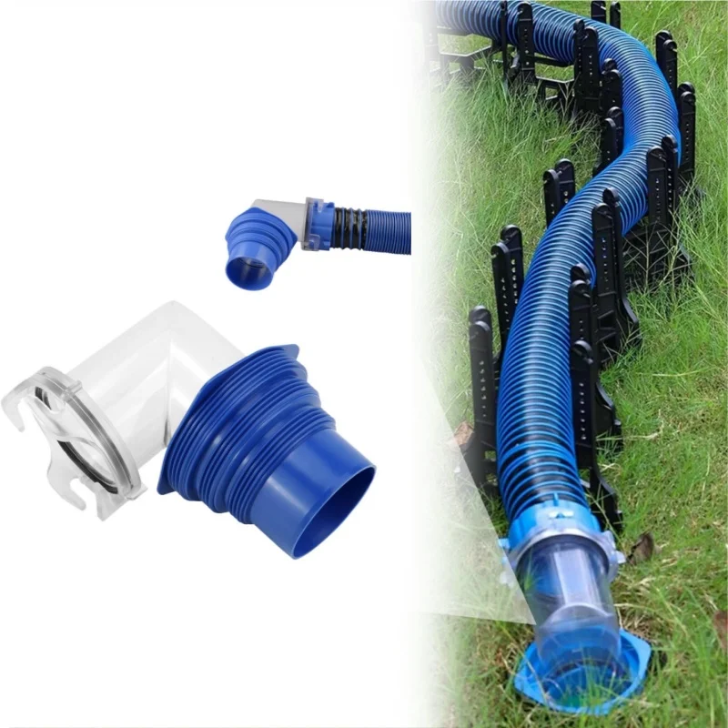 

90-градусный канализационный шланг для дома на колесах, коленчатый адаптер, разъем для сливной трубы для прицепа, грузовика, автофургона, туристический слив, уличная задняя дверь