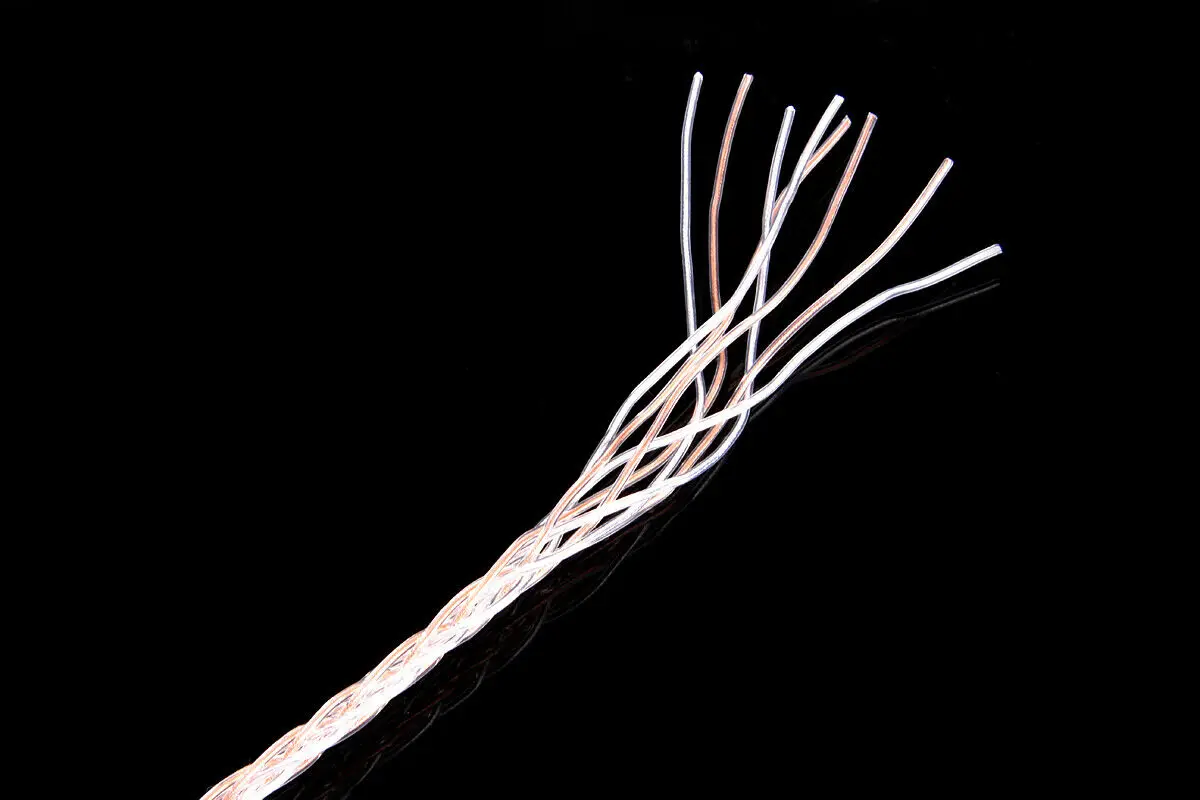 4-футовый 3,5 мм 6-жильный оплетенный аудиокабель OCC для наушников диаметром мм 300 мм 200