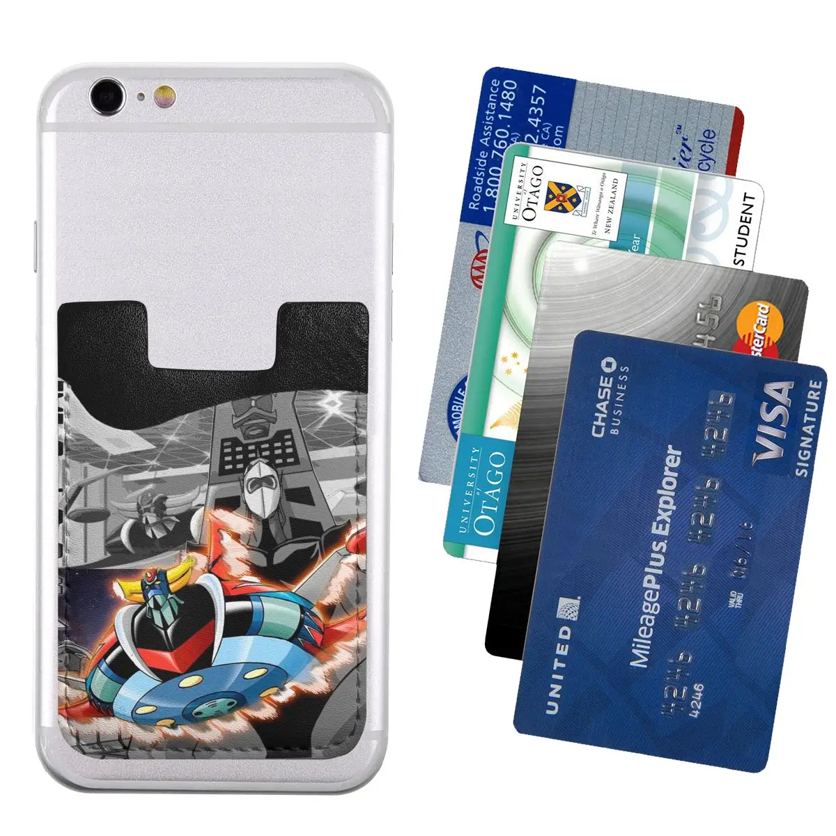 Grendizer Go Phone Wallet Stick On Novelty UFO Robot Goldrake Mazinger Z ID Card Holder Porch