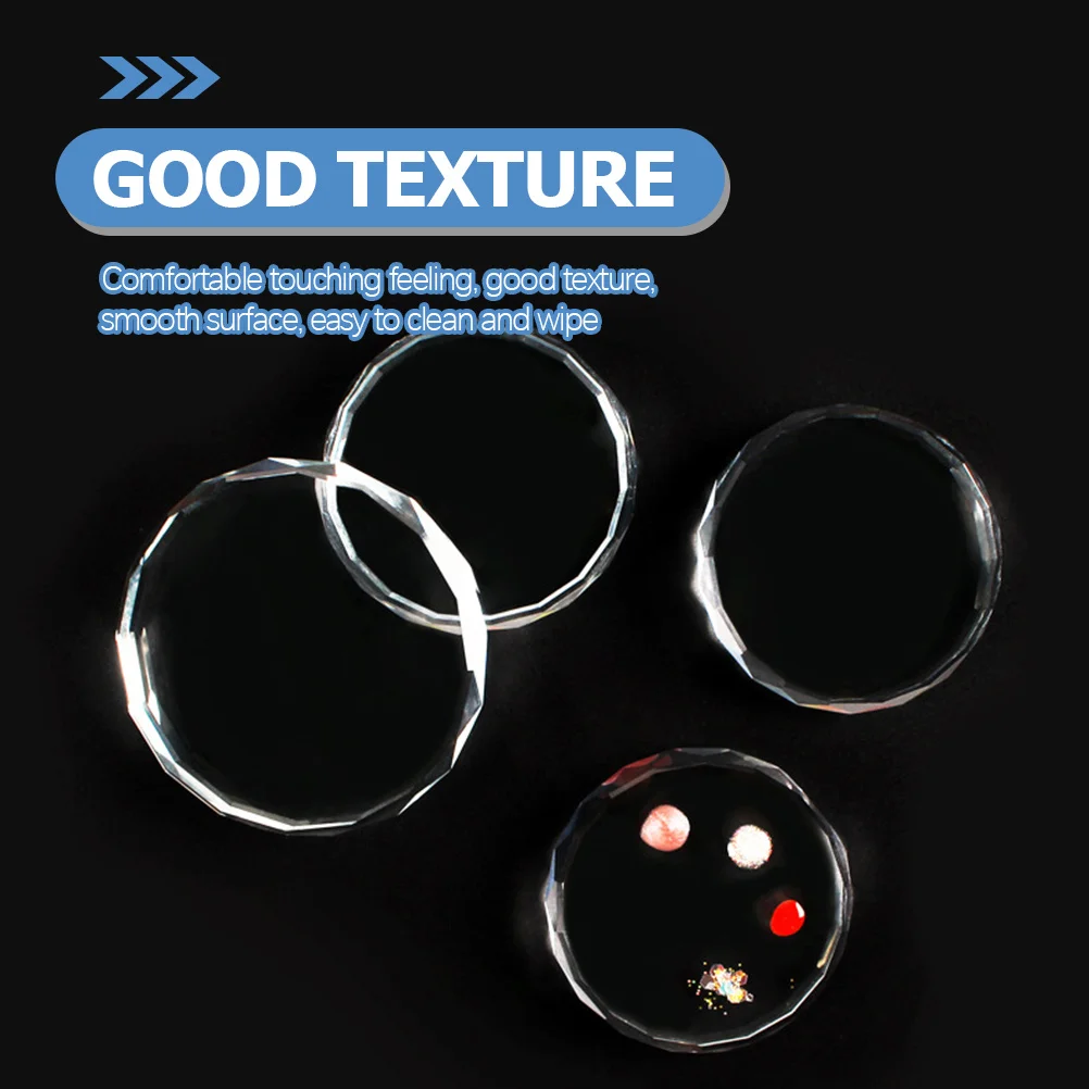 

2 шт., доска для смешивания ногтей, прозрачный дизайн, прочная, прочная, легко протираемая пластина для смешивания маникюра, принадлежности для дизайна ногтей