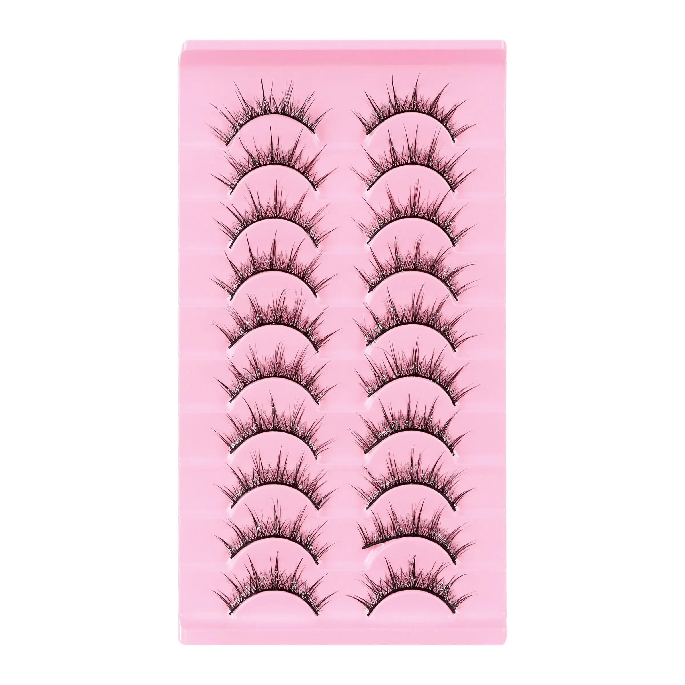 Wigy spiky Atomtima lash、フェアリークラスター、ウェットルックコスプレまつげ、偽のつけまつげ、10ペア