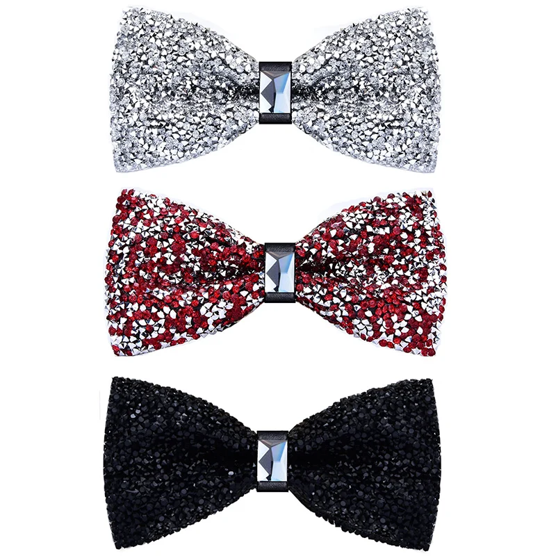 Men Adult Bowtie Shiny Fashion Wedding Party Formal Gift Multicolor Adjust Neck Bow Tie