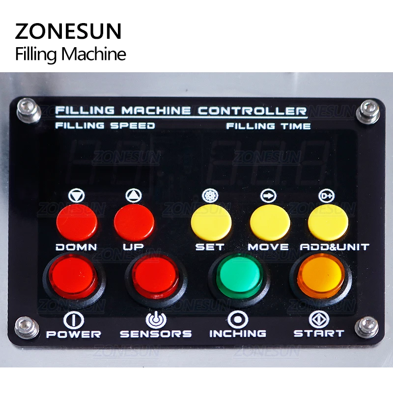 ZONESUN Semi Automatic Liquid Filling Machines High-precision Heat-resistant CNC Machine Water Fruit Juice Milk Bottle Filler