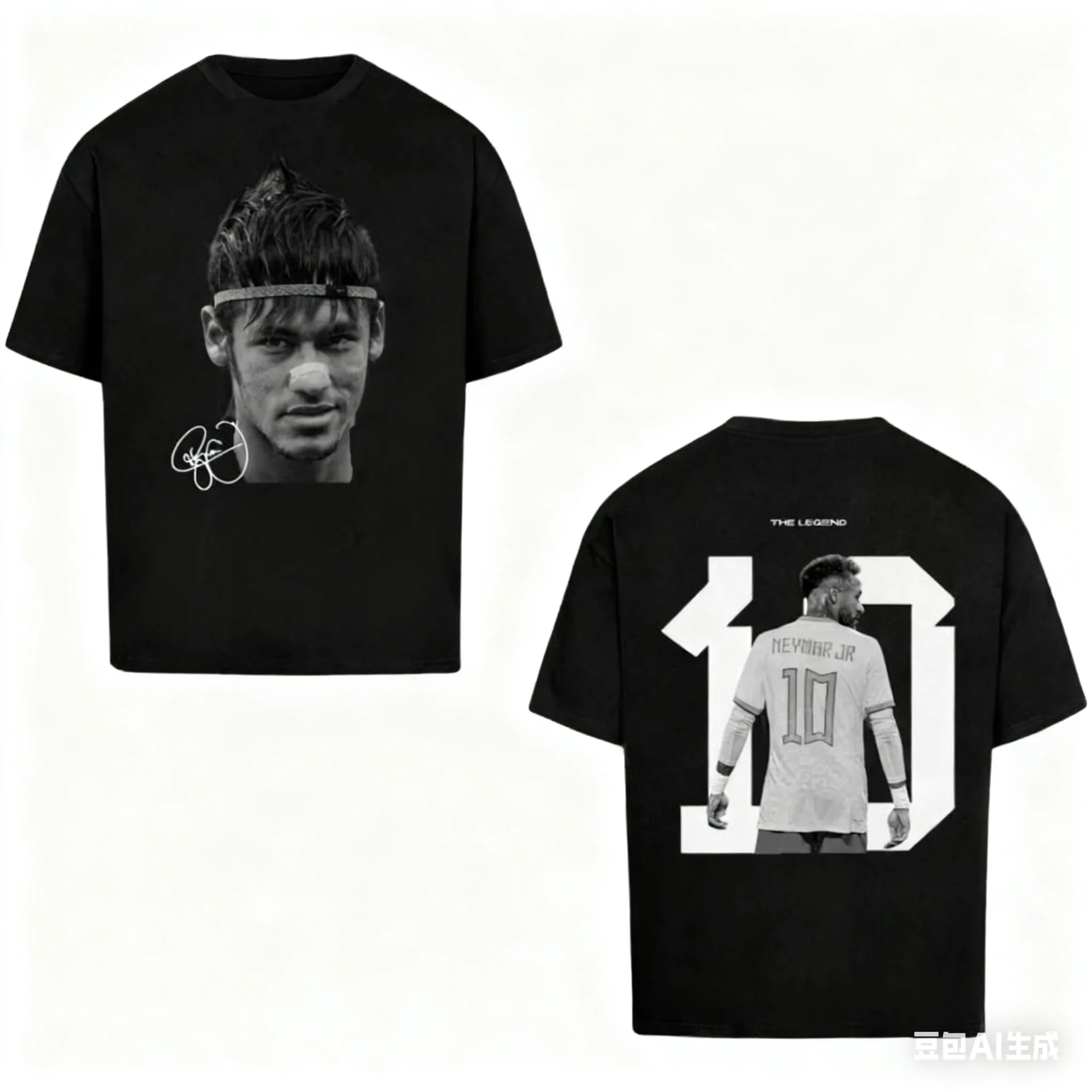 جديد وصول ملابس رجالي تي شيرت أوم نيمار JR كلاسيكيات نجم كرة القدم سوبر مطبوعة قصيرة الأكمام الجولة الرقبة Y2k