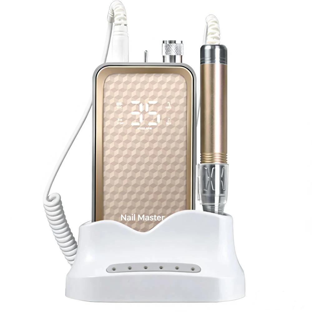 

Профессиональная бесщеточная маникюрная машина 48 Вт, 35000 об/мин, HD-дисплей, настольная портативная шлифовальная машина для ногтей, малошумная дрель для маникюрного салона