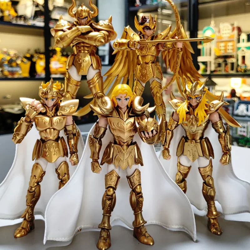 

Genuine Stock Blokees Saint Seiya Action Figures Champion Class Anime Cygnus Aquarius Sagittarius Model Ornaments Birthday Gifts