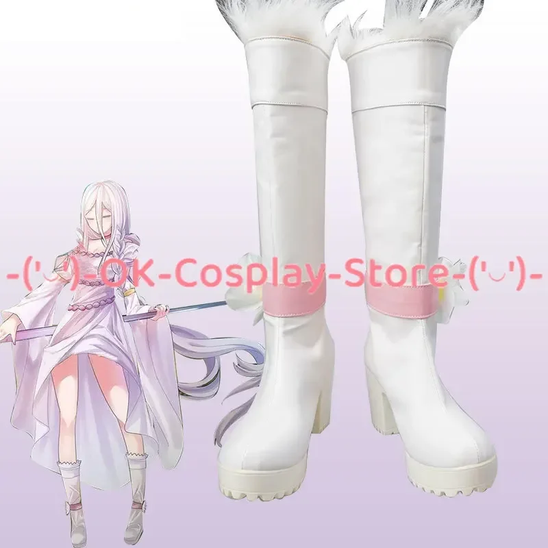 [حسب الطلب] لذا أنا عنكبوت، لذا ماذا؟ كومو ديسو، ناني كا؟ Kumoko Ariel تأثيري حذاء لعب الأدوار كرنفال حفلة بو الأحذية الجلدية