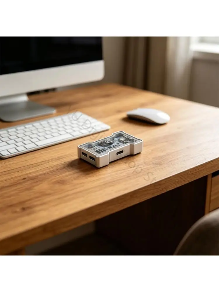 96BA USB Type C Hubs With Double Input Output Port And AntiInterference Design For Workstations
