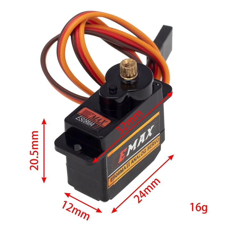 Servo de direction ES08MAII avec support servo et bras servo pour Axial SCX24 1/24 RC inoler Car Upgrade Parts Accessrespiration