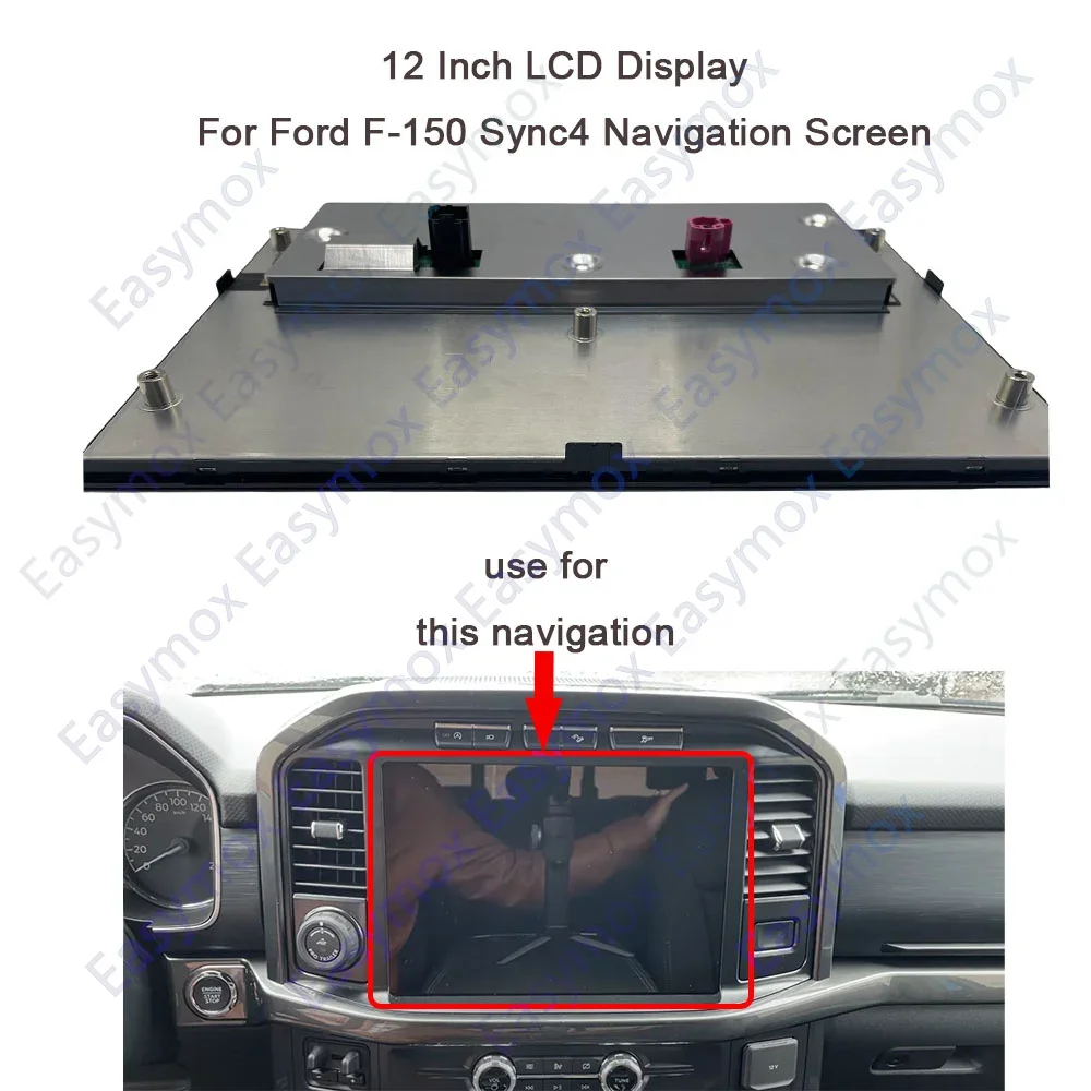 Écran LCD TFT 12 pouces pour Ford F150 F-150 F250 SYNC DE NAVIGATION RADIO 4 2021 2022 2023 2024