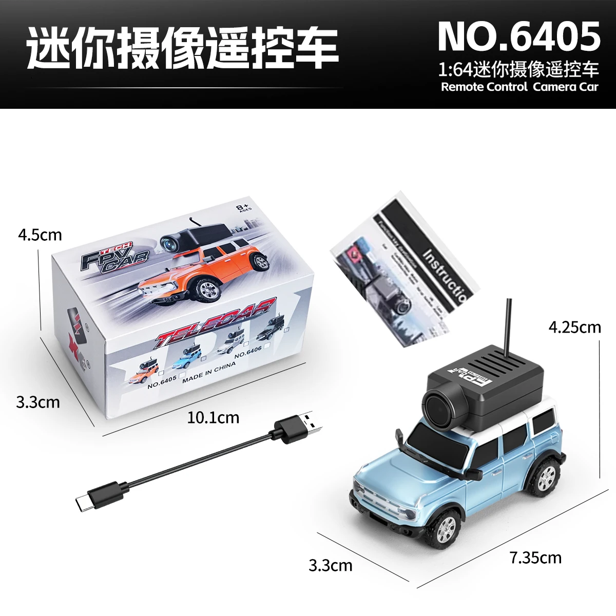 WLtoys 6405 6406-C Afstandsbediening Camera Auto Met FPV View 720 P Video APP Controle VR Functie 2.4G WiFi RC Drift Auto Schaal 1:64