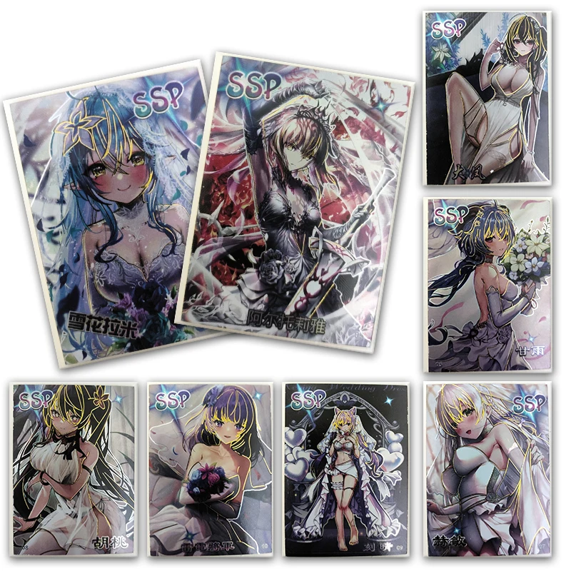 Anime Goddess Story Fantasy Country Yukihana Lamy Altria Pendragon Beelzebul Keqing Ssp Card New Collection Man Birthday Gifts