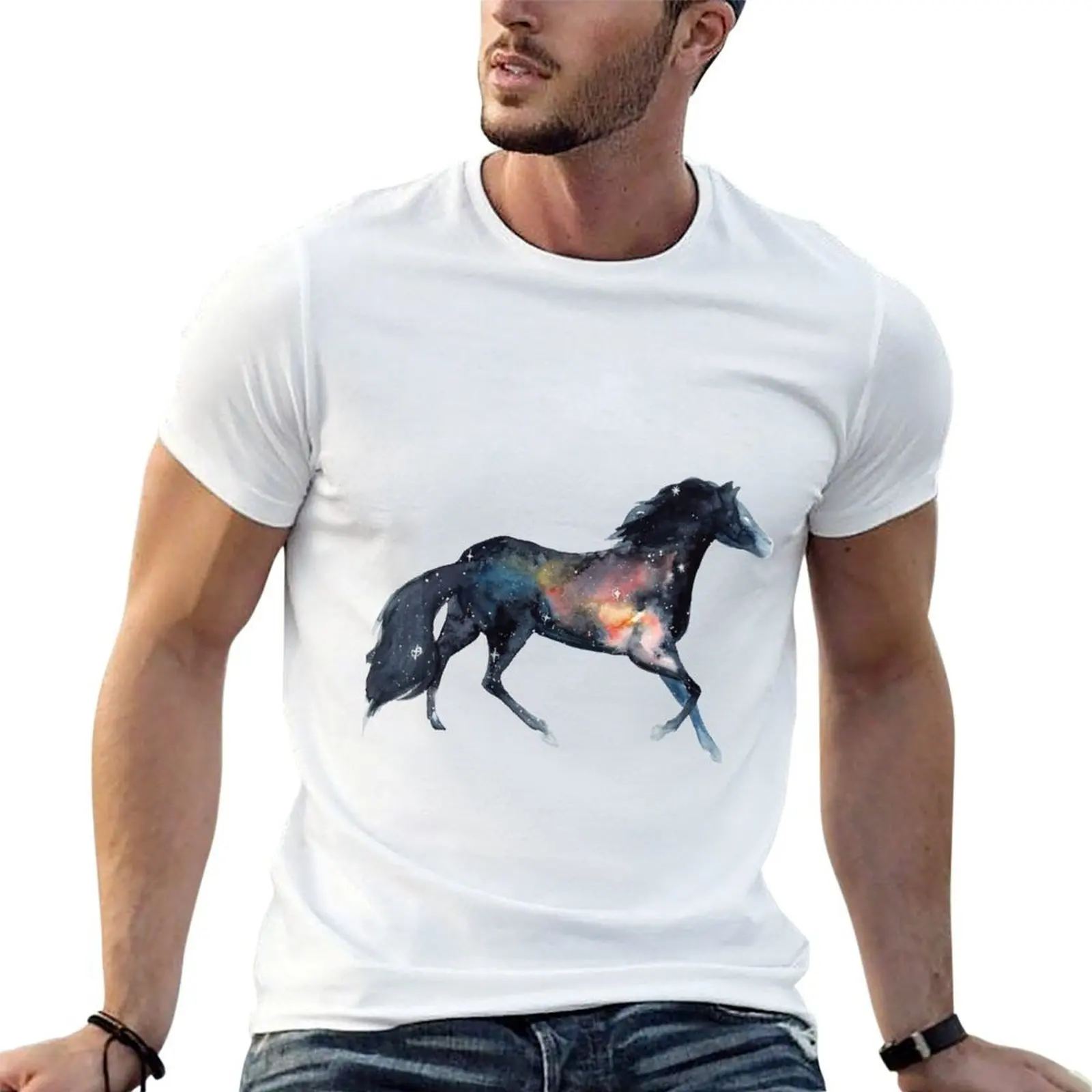 

Galactic Horse T-Shirt man t shirts for men casual t shirts for man graphic vintage T-Shirt