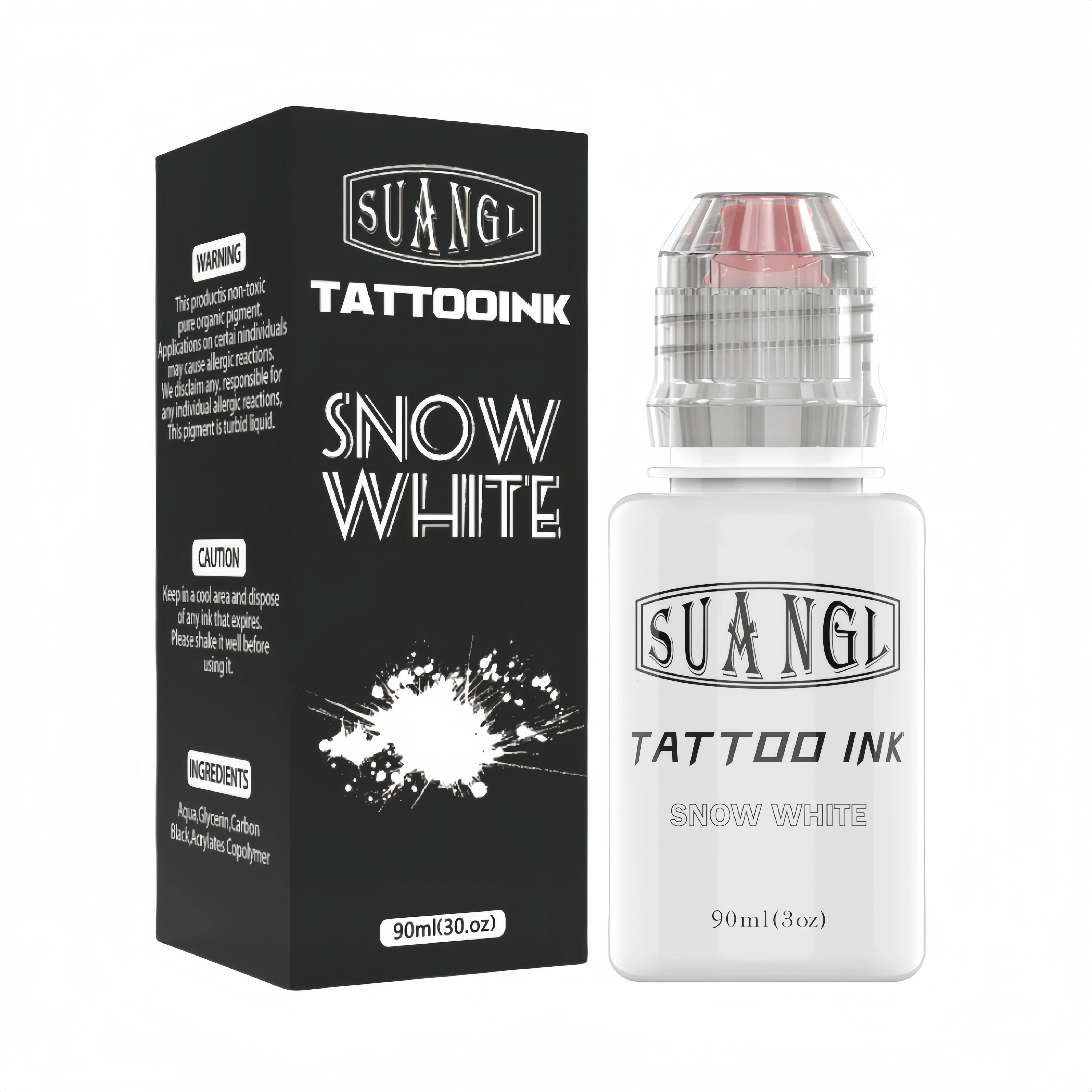 

White tattoo ink - Professional tattoo ink with high pigment content - Bold toned white tattoo ink suitable for tattoo artists