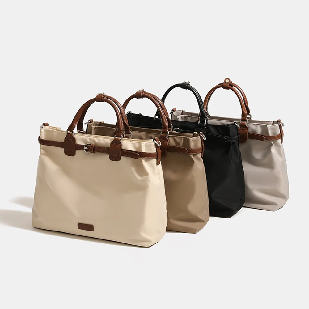 حقيبة ظهر ذات سعة كبيرة للنساء، حقيبة يد جديدة راقية، حقيبة كمبيوتر، حقيبة حمل كروس متعددة الاستخدامات