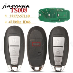 jingyuqin TS008 37172-57L10 Remote Car Key Fob 433MHz ID46 For Suzuki Swift SX4 Vitara S-Cross 2010 2011 2012 2013 2014 2015