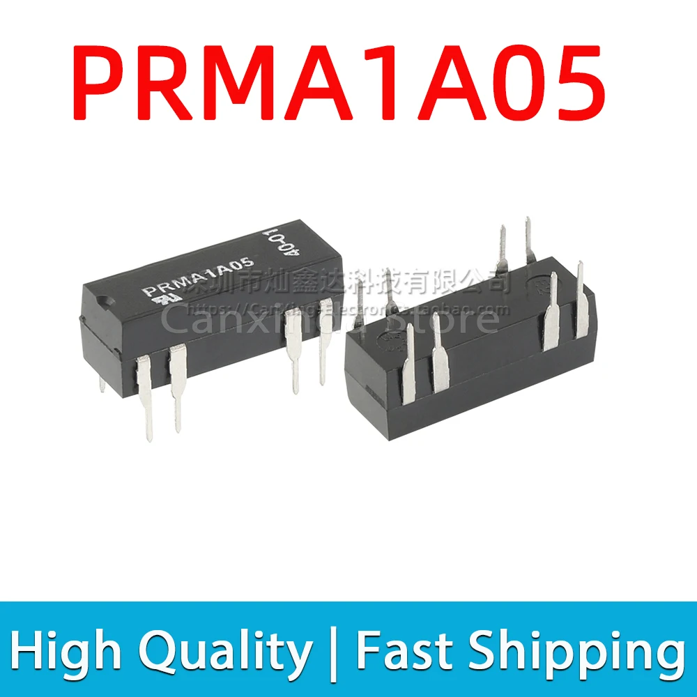 5pcs PRMA1A05 DIP8 Dry Reed Relay 5V 1A 10W Miniature Normally Open Single Pole Single Throw