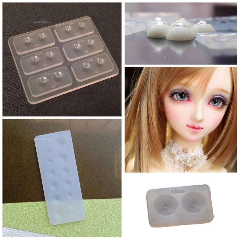 Bjd Ultra Light Clay Polymer Eye Slice Silicone Mold Handmade DIY Cartoon Action Figure Resin Eye Tool Doll Accessories Mold