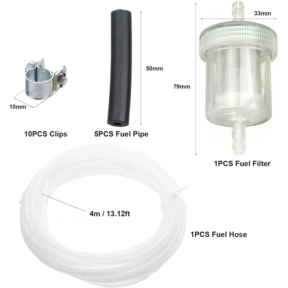 

Комплект топливных шлангов для дизельного воздушного отопителя с фильтром и соединителями для систем подачи топлива автономных отопителей автомобилей и грузовиков