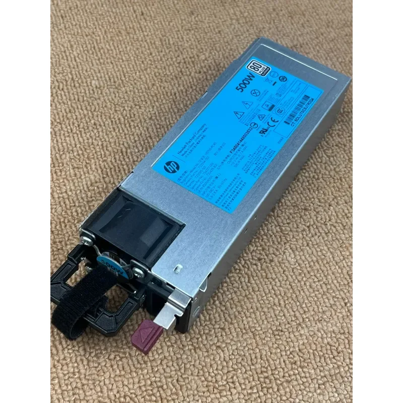 for HP 500W Server Power Supply Unit PSU for Model HSTNS-PC40 High Efficiency Redundant Hot Swap Compatible Replacement Part