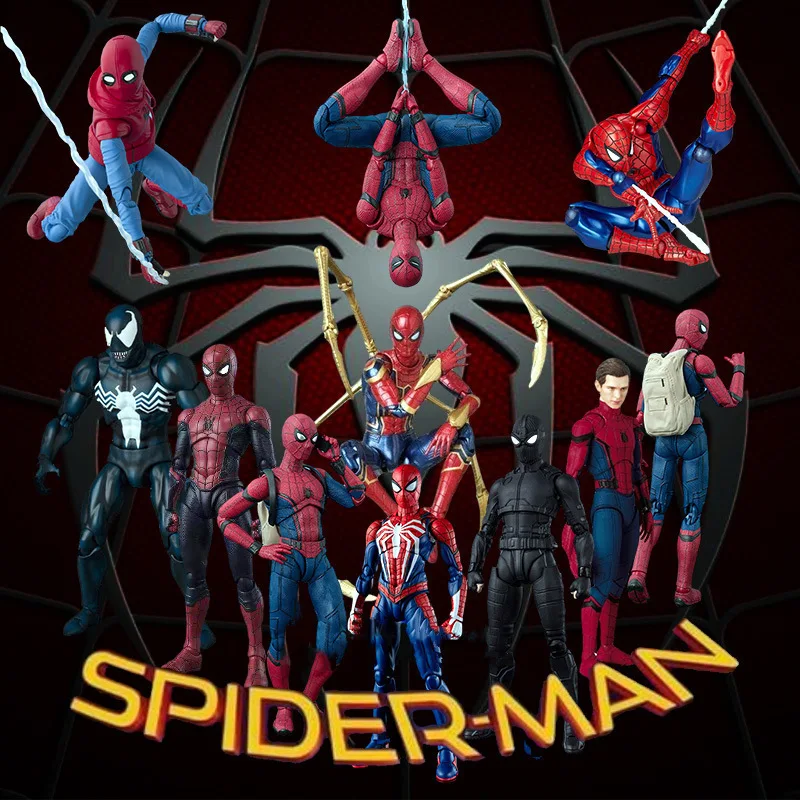 

SHF Spider-Man 047 Collectible Action Figure Steel Spider-Man Back-to-School Season Gift Moveable Toy Figure Collectibles