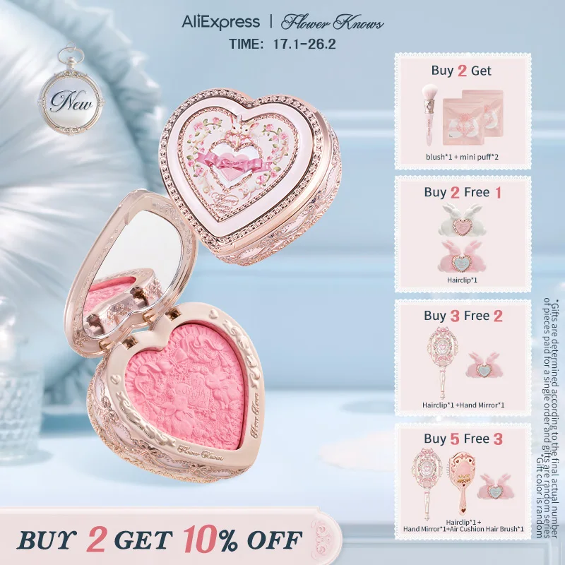 

[НОВИНКА] Рельефные румяна Flower Knows Bunny Garden Collection