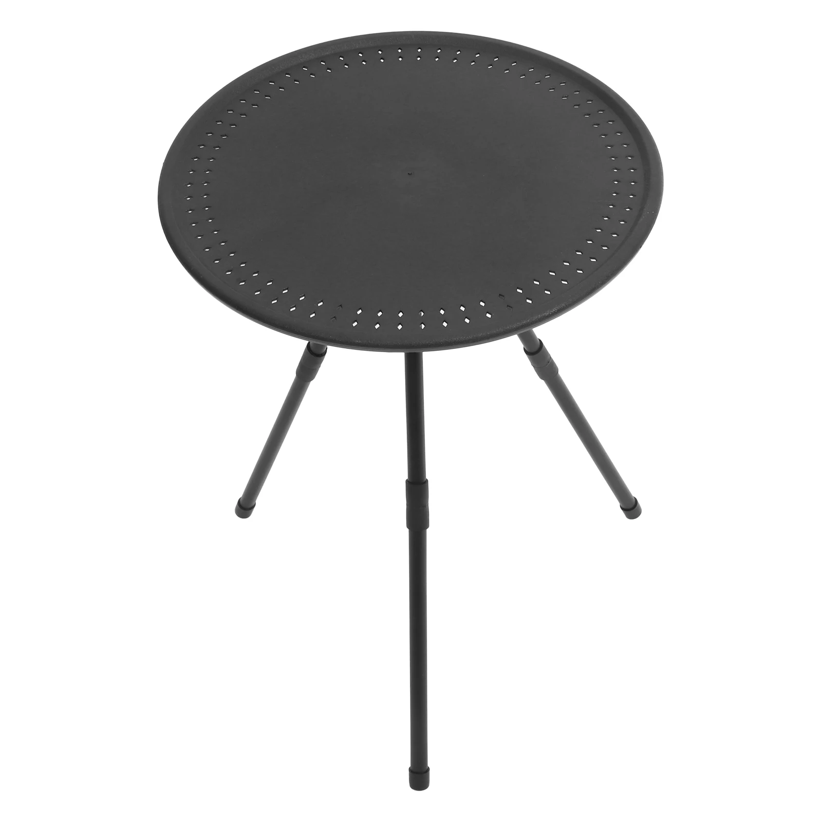 Foldable Round Table Camping Picnic Portable Barbecue Outdoor Adjustable Height Thickened Board Stable Durability