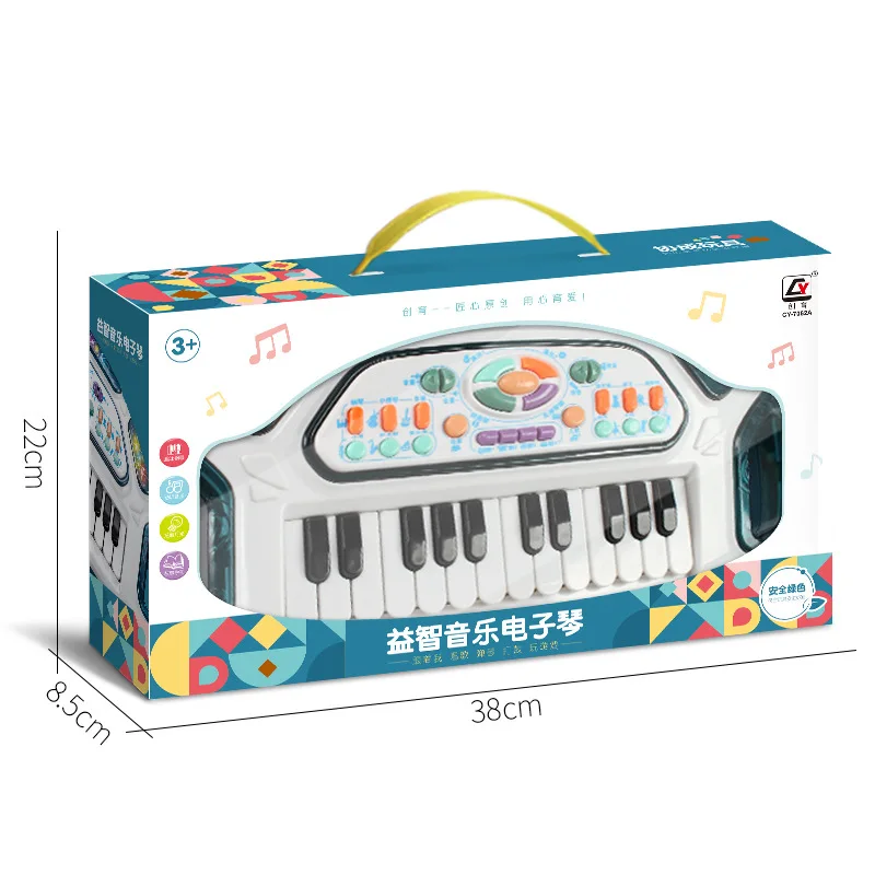 Crianças multifuncional música som luz teclado eletrônico bebê montessori educação precoce instrumento musical crianças piano brinquedo