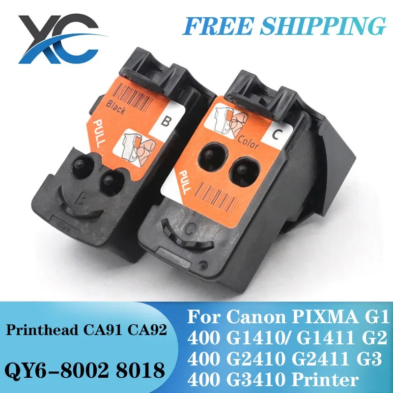 QY6-8002 QY6-8018 Printhead CA91 CA92 Print head For Canon PIXMA G1400 G1410/ G1411 G2400 G2410 G2411 G3400 G3410 Printer