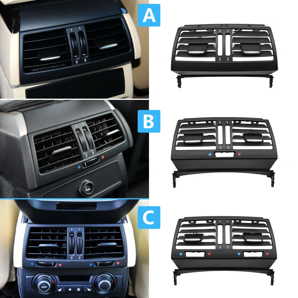 LHD RHD Front Central Left Right Rear Air Conditioning AC Vent Grille Outlet Cover For BMW X5 X6 E70 E71 E72 2007-2013