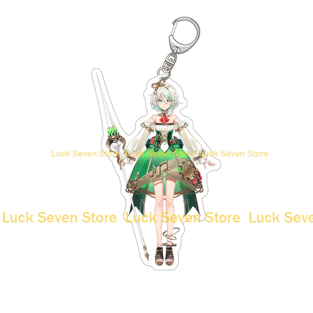 LuckySeven Store Hololive Virtual official Elizabeth Raora Panthera game character Acrylic keychain phone strap Bag pendant gift