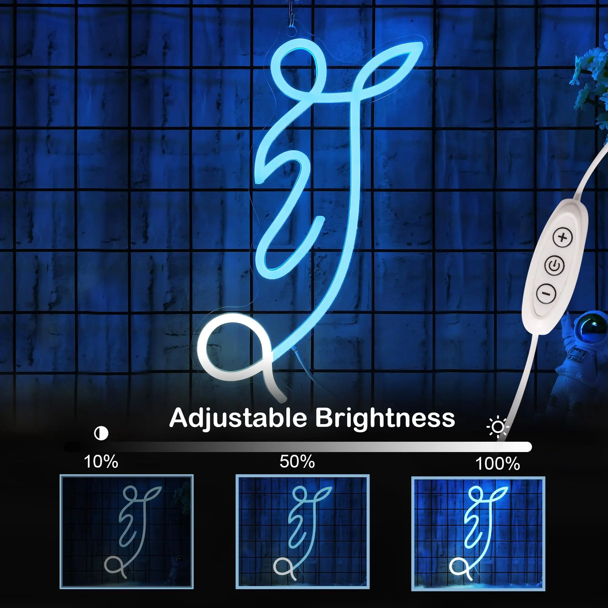 Kick Football LED Neon - Wave Mirror Design, USB Powered Dimmable LED Neon, Party for Football Fans, Bar, Bedroom Wall Decor