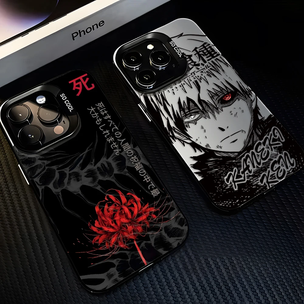 Anime T-Tokyo Ghouls Handyhülle für iPhone 17 16e 16 15 14 13 12 11 mini Pro Max X XR XSMAX Air Plus Sturzsichere Matte Rückseite