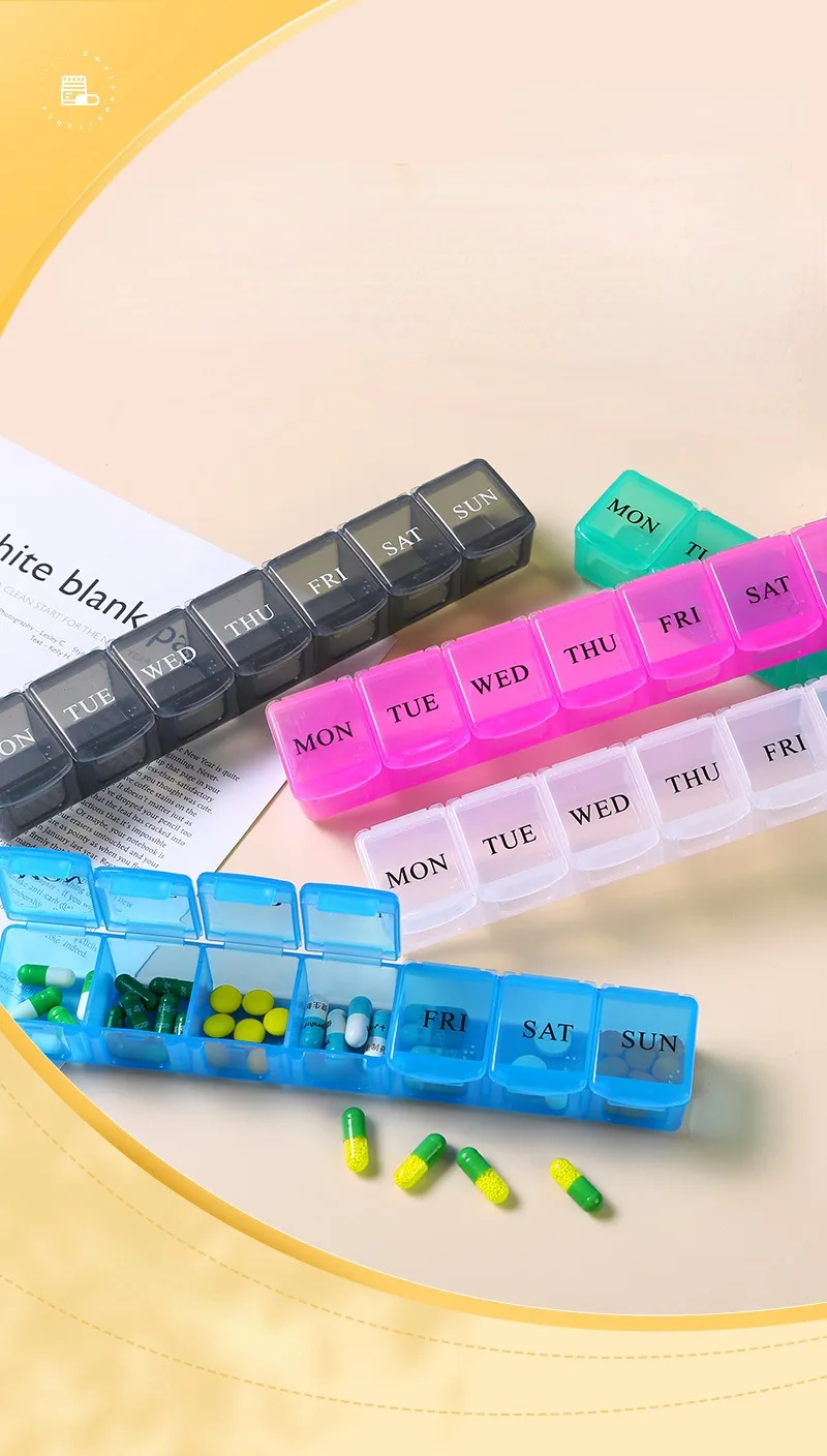 Portapillole Settimanale – Organizzatore Per Compresse E Vitamine – Dispenser Giornaliero