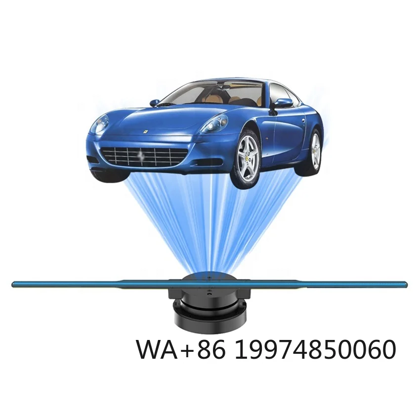 

Fast Delivery Naked Eye Stereo High Tech 2 Blades 42cm Holographic Projector Advertising 244 LED Display 3D Hologram Fan