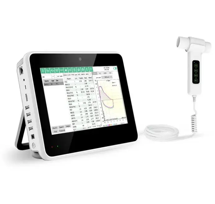 Digital Portable Spirometer Pulmonary Function, Portable Use Desktop Electric Spirometer, Routine Testing