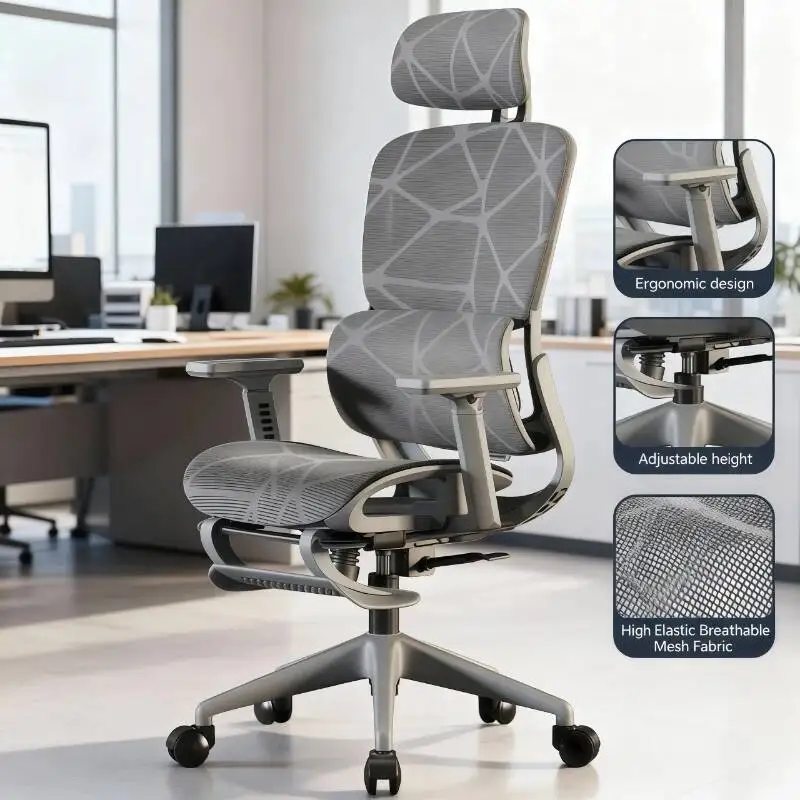 

Офисное эргономичное кресло, компьютерное игровое кресло, сидячий, не уставший, регулируемый подголовник, спинка, офисная мебель Silla Gamer