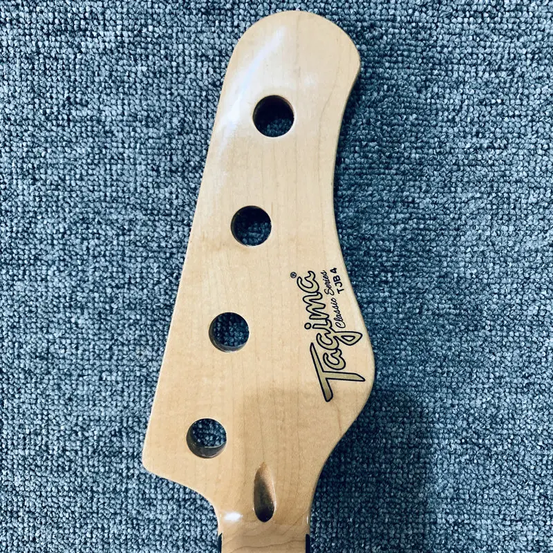 EN778  4 String Jazz Bass Neck Genuine and Original Tagima TJB4 Unfinished Version No Frets for DIY Damaged Replace Bass Parts