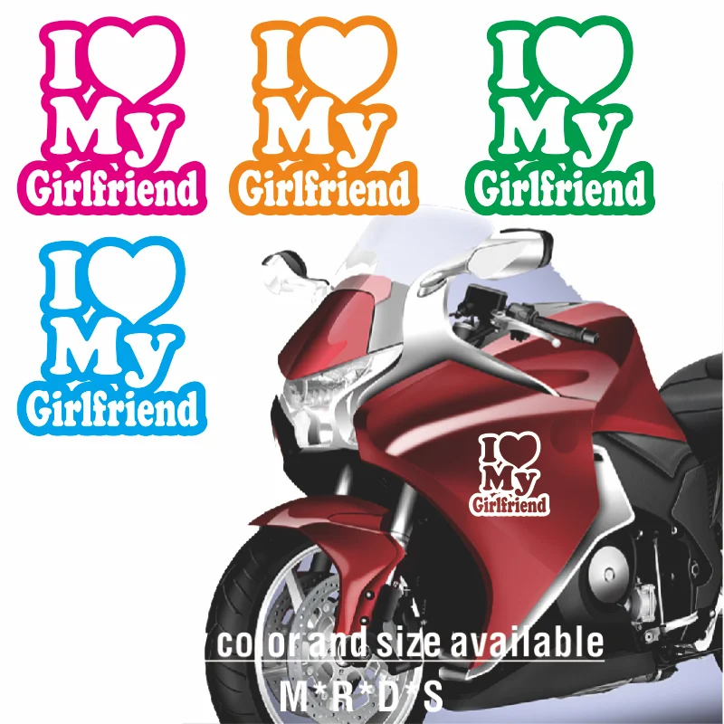 I love My Girlfriend Vinyl Decal Car Sticker Diesel Car Styling Black/Laser #34