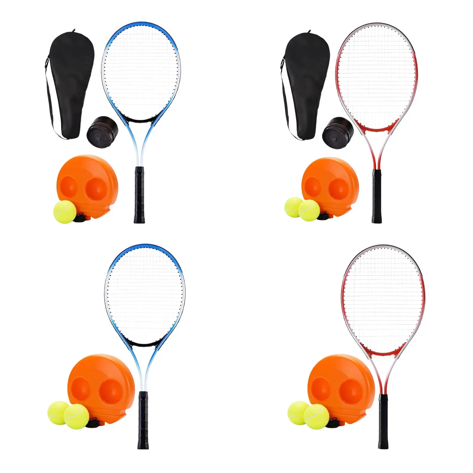 Solo Tennis Trainer Rebound Indoor Outdoor Backyard Single Player Exercise Self Practice Solo Training Tool for Adults Beginners