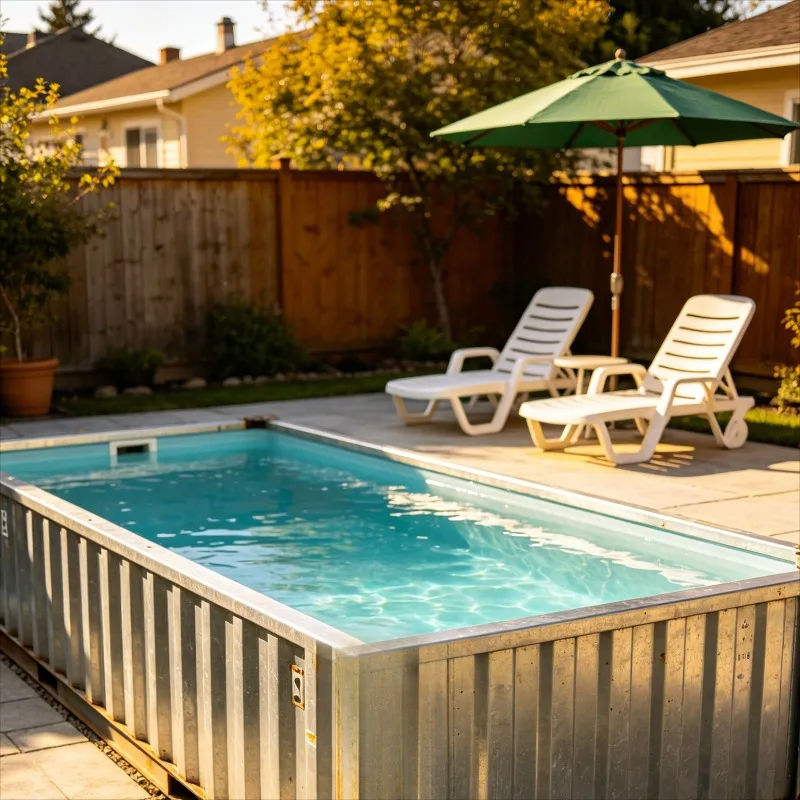 Customized Modular Container Pool Portable Detachable Type Yard Backyard Pool Family Summer Use