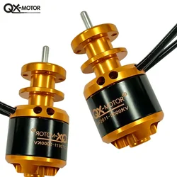 QX MOTOR 50mm EDF Brushless motor QF2611 3300KV 4000KV 4600KV 5000 KV  with  CW CCW12 blades  For RC Airplane Ducted fan Parts